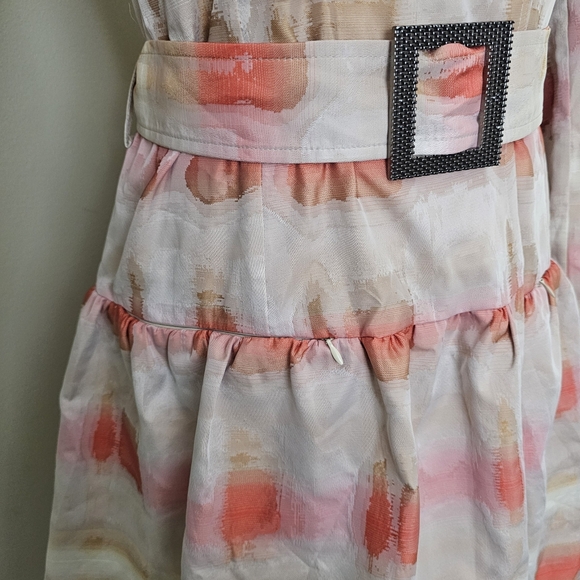 Ibella V Draped Collar Ruffle Pea Coat - Picture 9 of 16